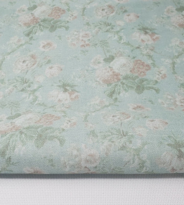 Victorian Roses Cross Stitch Fabric